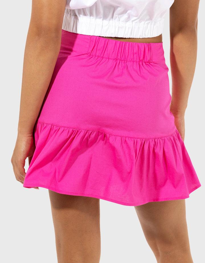 koala bay Falda Mini Fucsia Volantes - Pagoda Ventas relámpago