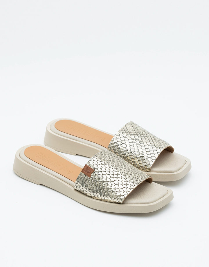 koala bay Sandalias Planas Platino - Kioto Oferta especial