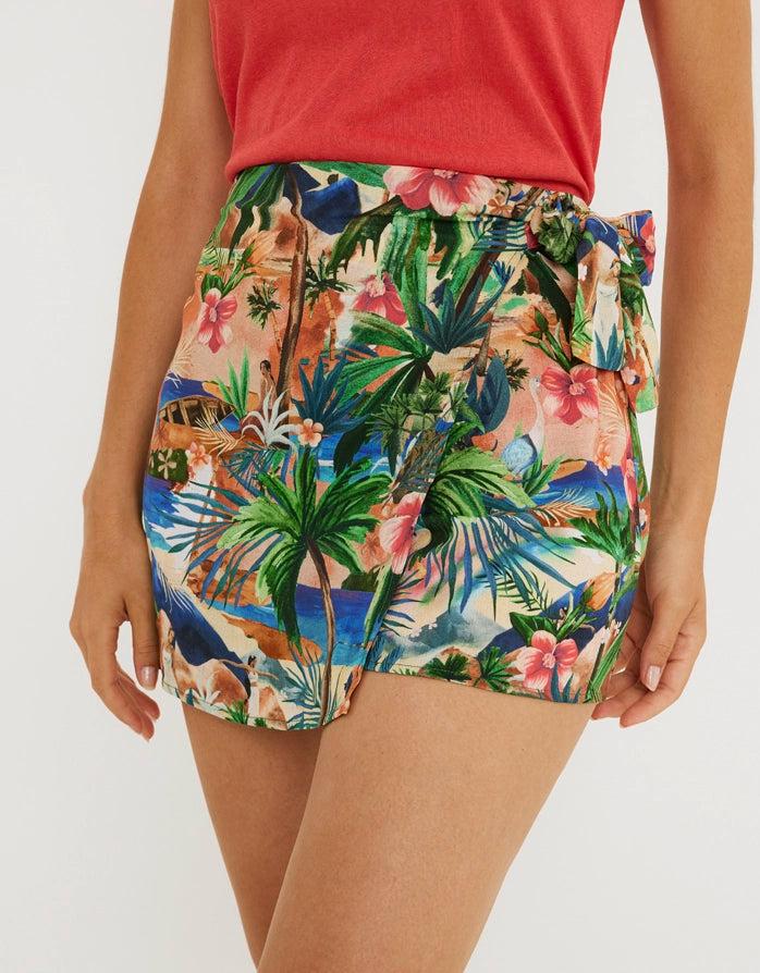 koala bay Falda Pantalón Multicolor - Ella Oferta exclusiva