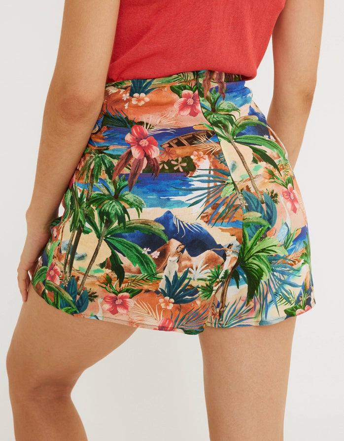 koala bay Falda Pantalón Multicolor - Ella Oferta exclusiva