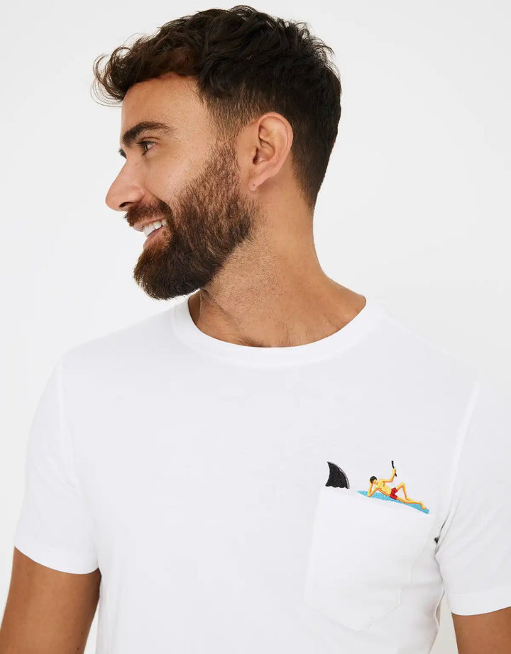 koala bay Camiseta Manga Corta Bordado Bolsillo - Barrol Último día