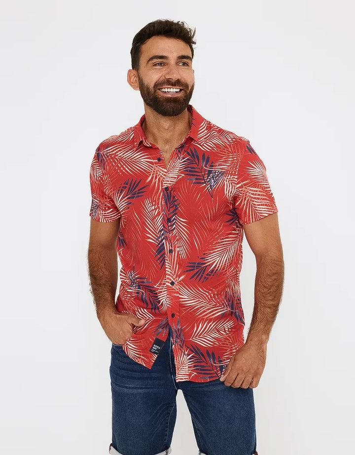 koala bay Camisa Manga Corta Tropical - Levin Oferta especial de fábrica