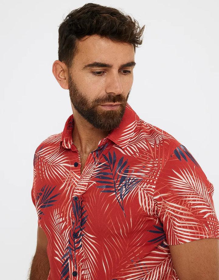 koala bay Camisa Manga Corta Tropical - Levin Oferta especial de fábrica