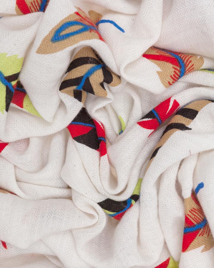 lovat & green FEATHERS ECRU - LOVAT&GREEN SS’ 18 Scarves Collection Rebajas de fábrica