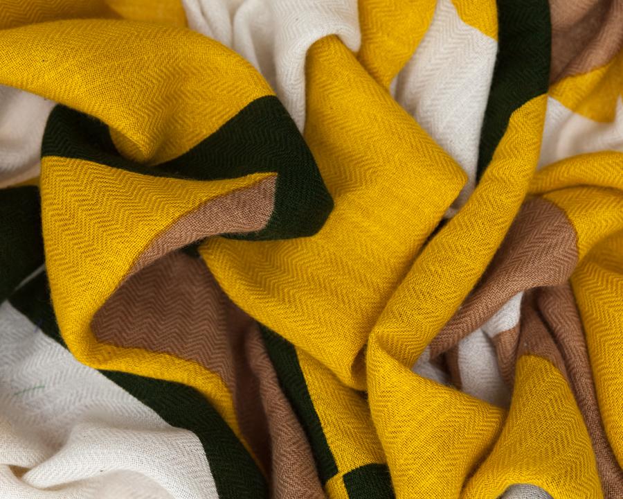 lovat & green RETRO YELLOW - LOVAT&GREEN SS’ 18 Scarves Collection Promoción por tiempo limitado