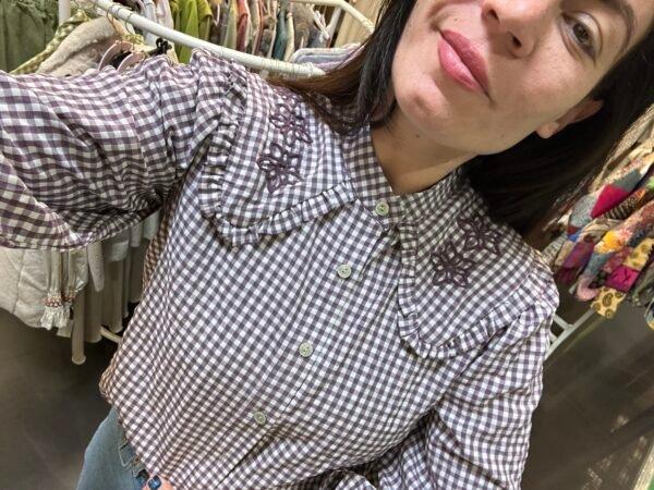 peperosa Camisa bordada AURA Descuentos del mes