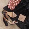 pepita pérez Tacones Mile – Nude y negro Ahorra y exporta