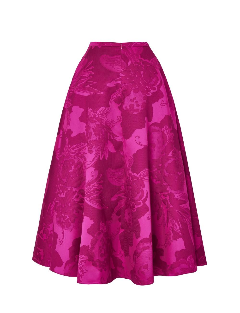 pertegaz Falda jacquard floral Descuentos del mes