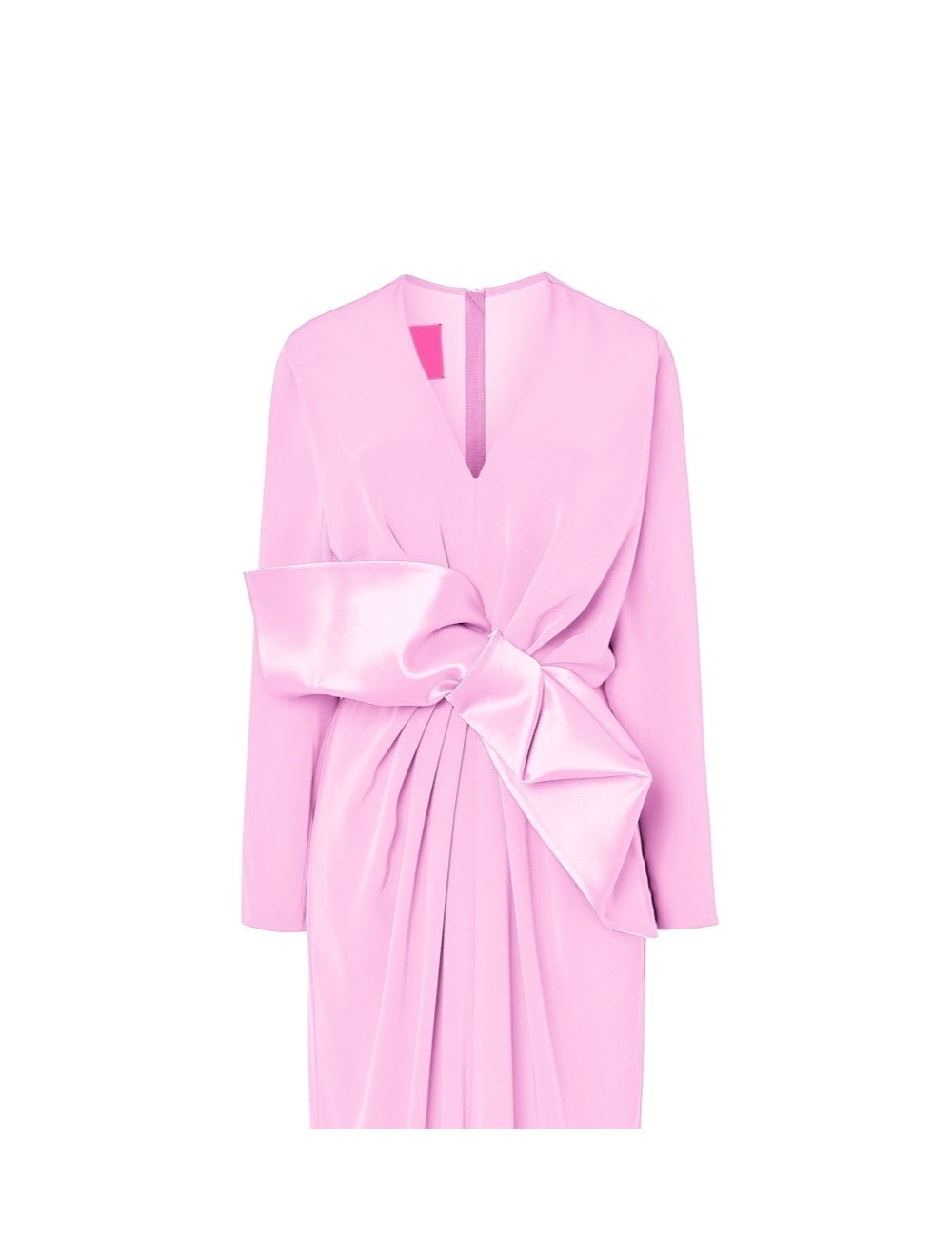 pertegaz Vestido largo con lazo rosa Precio ultrabajo