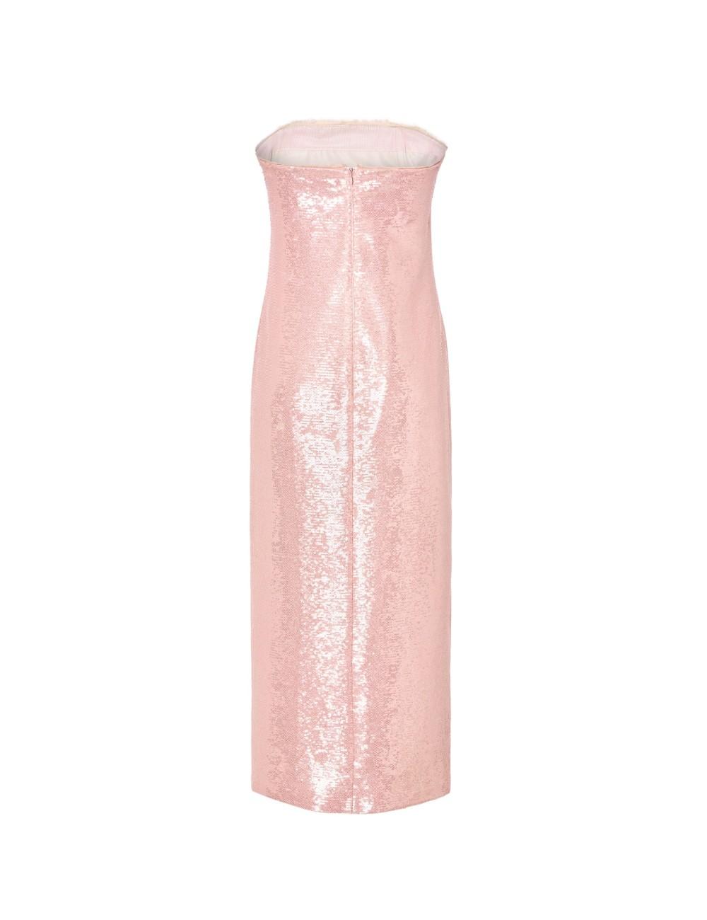 pertegaz Vestido palabra de honor lentejuelas bordado floral Rebajas