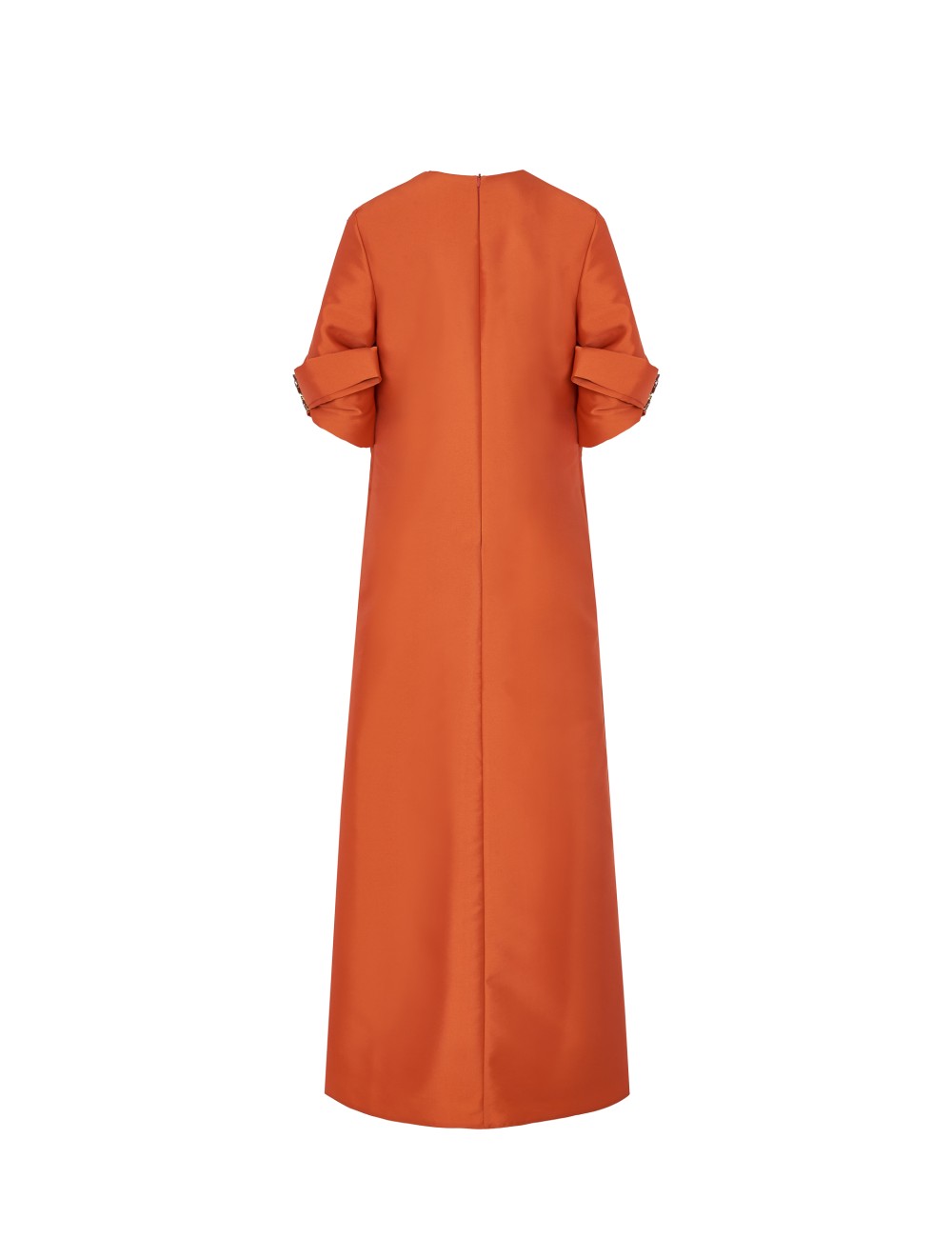 pertegaz Túnica con lazada y joya naranja Venta caliente