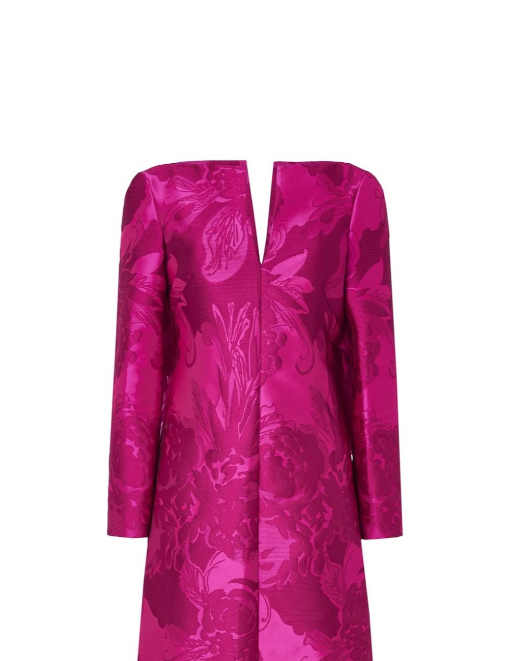 pertegaz Vestido jacquard floral con lazo En oferta