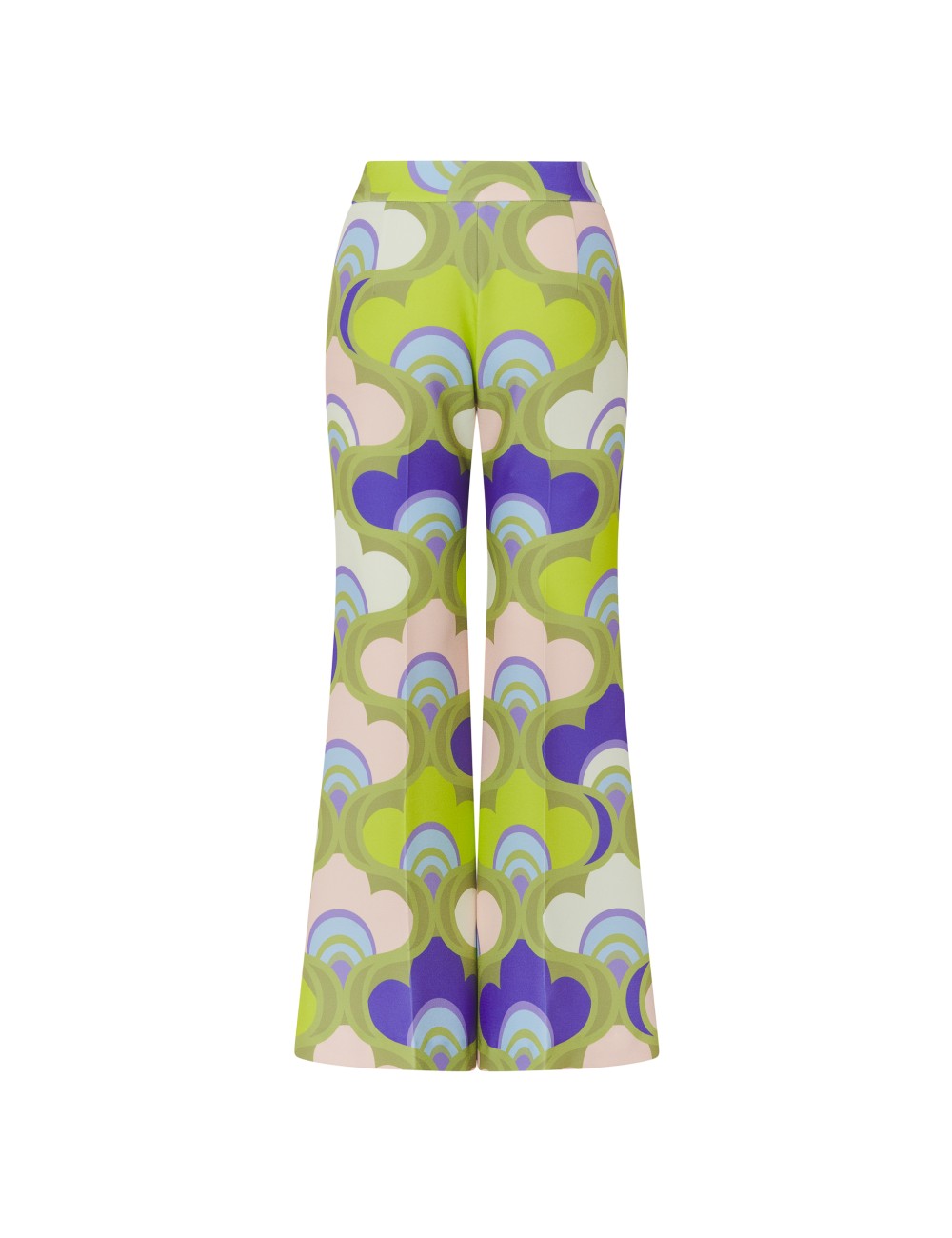 pertegaz Pantalón crepe print retro Envío internacional gratuito