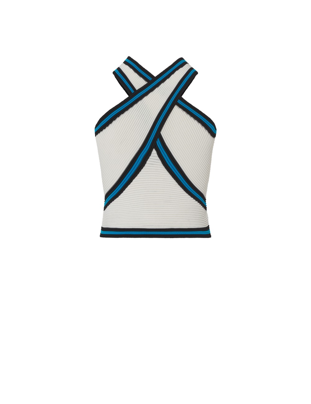 pertegaz Top punto canalé cuello halter Descuentos del mes