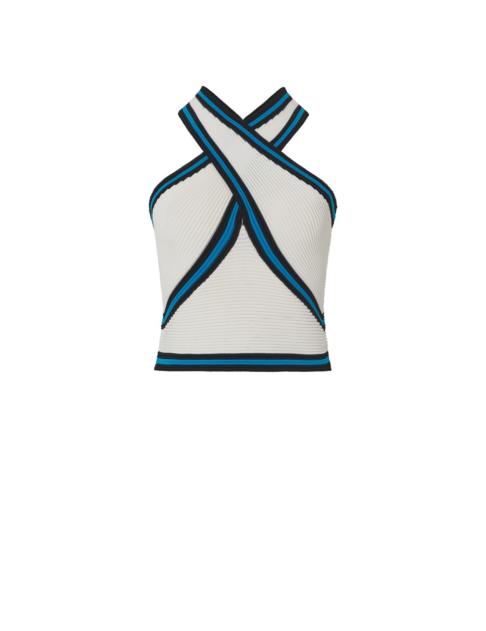 pertegaz Top punto canalé cuello halter Descuentos del mes
