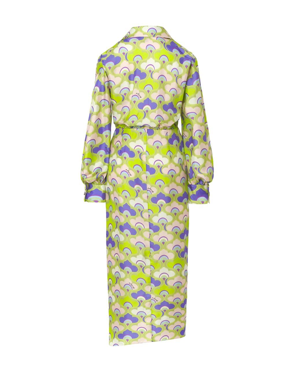 pertegaz Vestido camisero print retro Devoluciones gratuitas