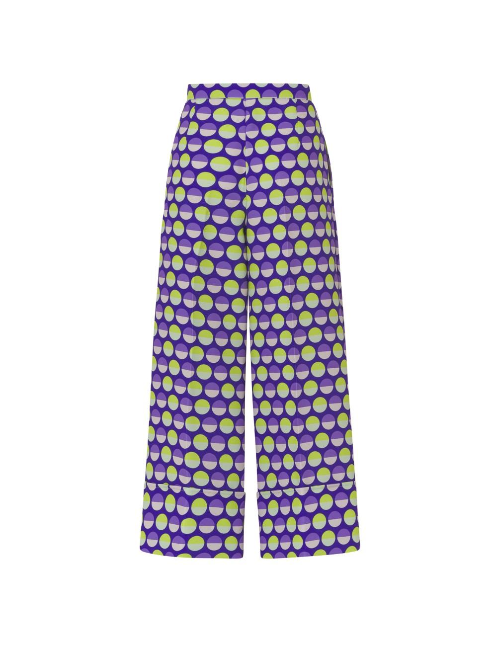 pertegaz Pantalón crepe print lunares Tienda