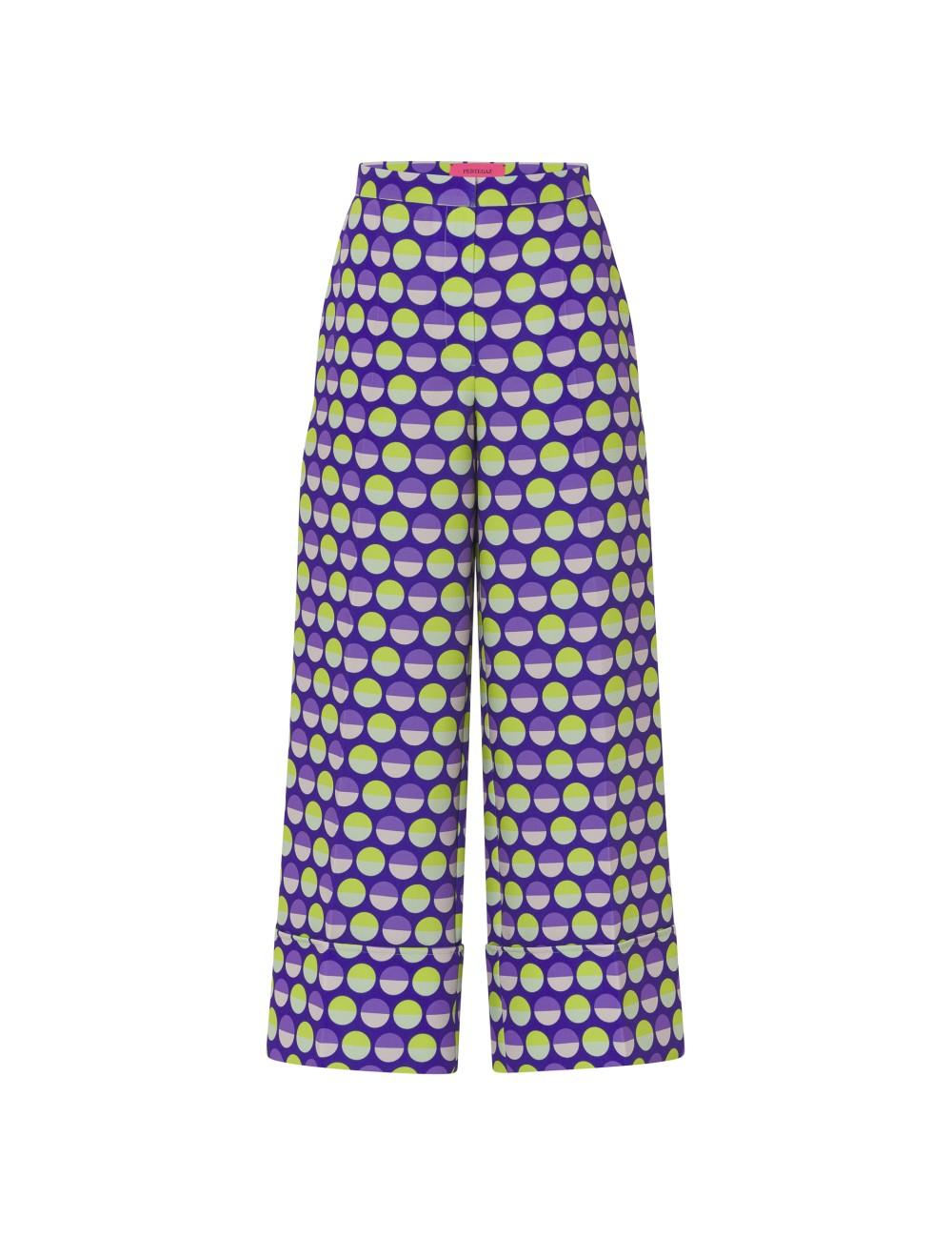 pertegaz Pantalón crepe print lunares Tienda