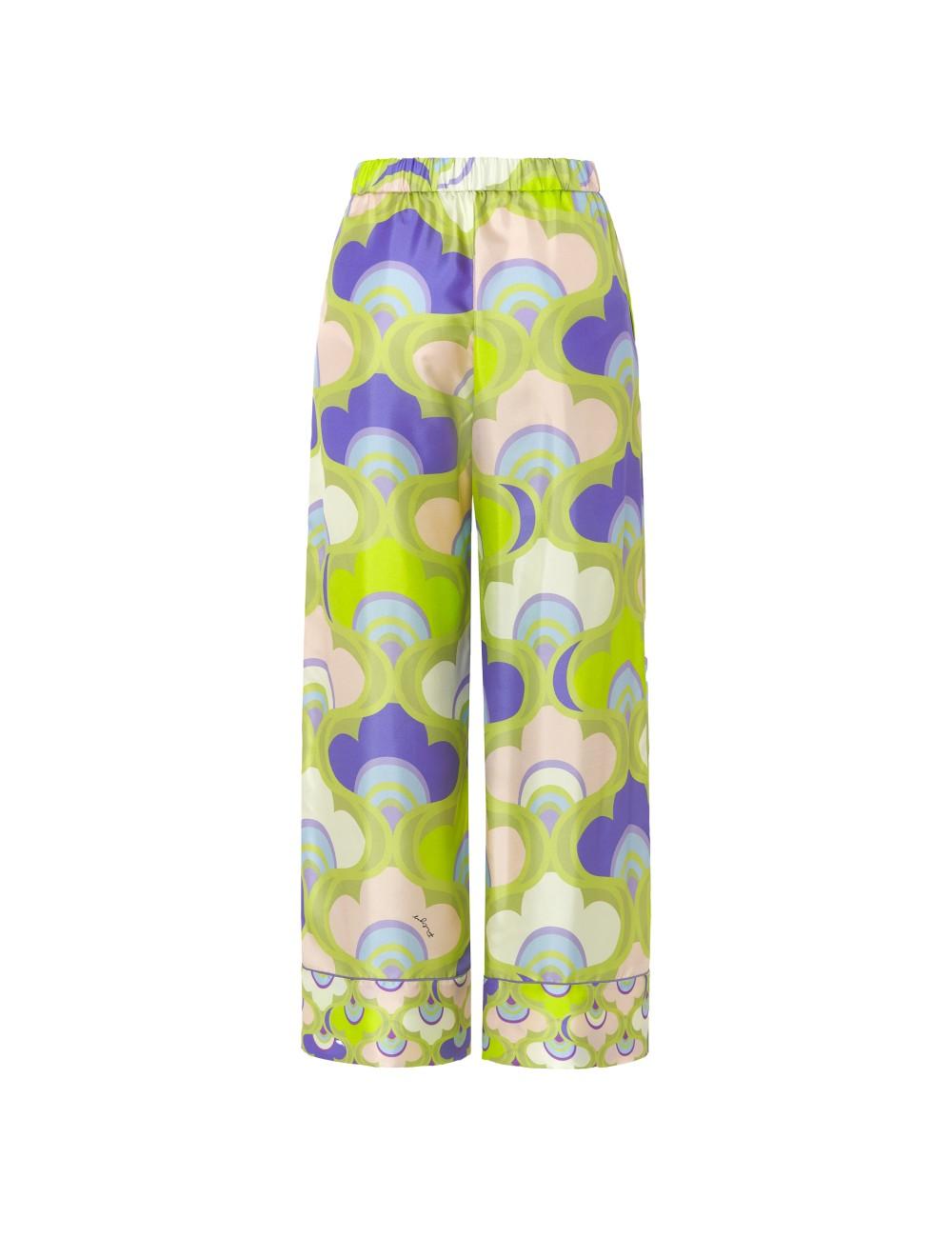 pertegaz Pantalón pijamero print retro Mejor oferta