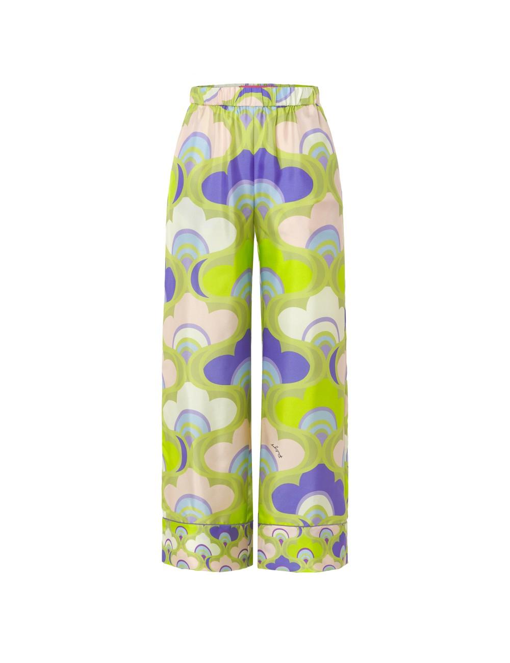 pertegaz Pantalón pijamero print retro Mejor oferta