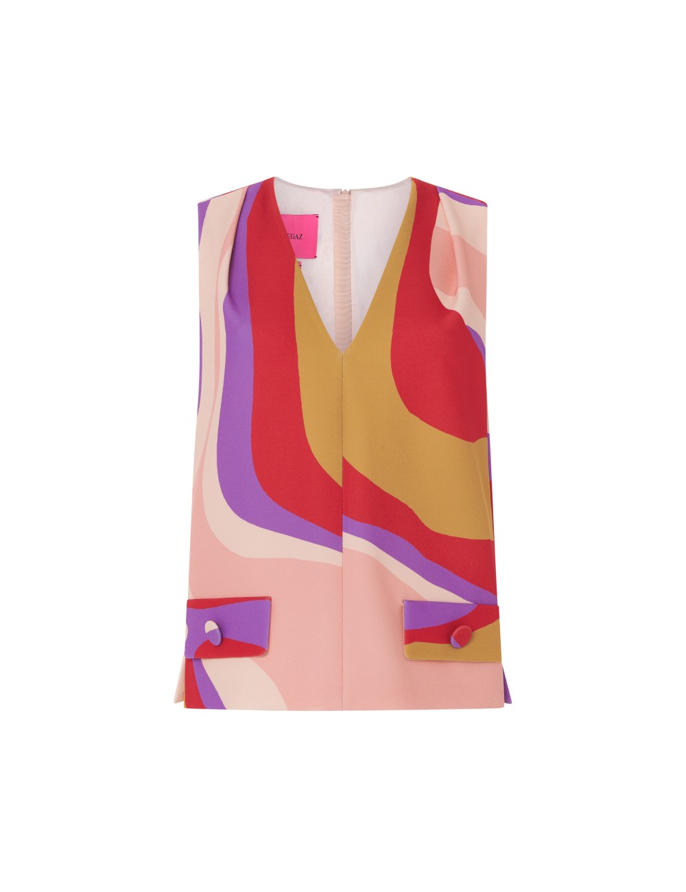 pertegaz Cuerpo crepe print ondas Rebajas online