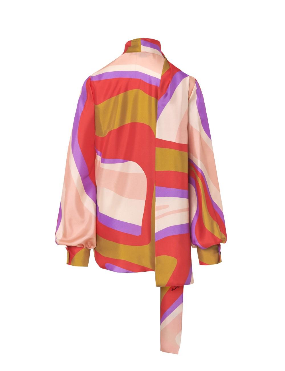 pertegaz Camisa lazada print ondas Envío gratis
