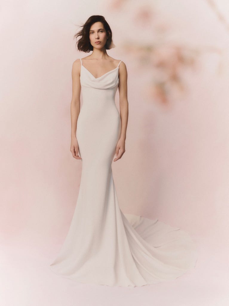 pronovias Vestido de novia drapeado de corte sirena | Pronovias Rebajas baratas