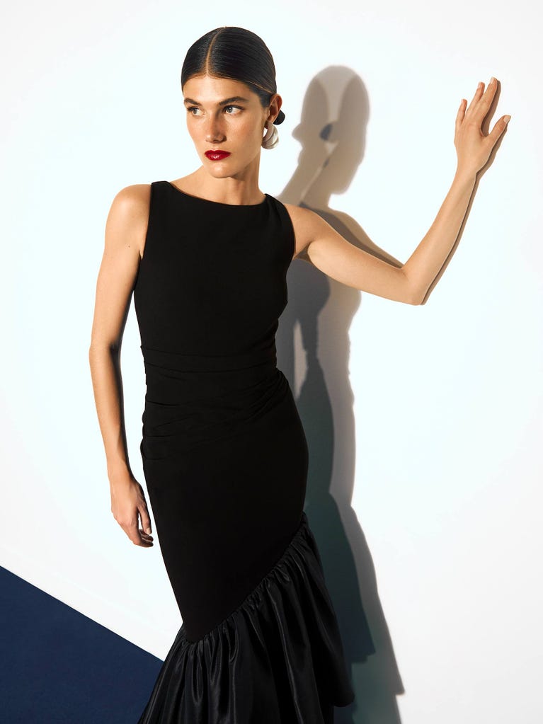 pronovias DURIO | Vestido de fiesta sirena con escote barco | Pronovias Envío gratis