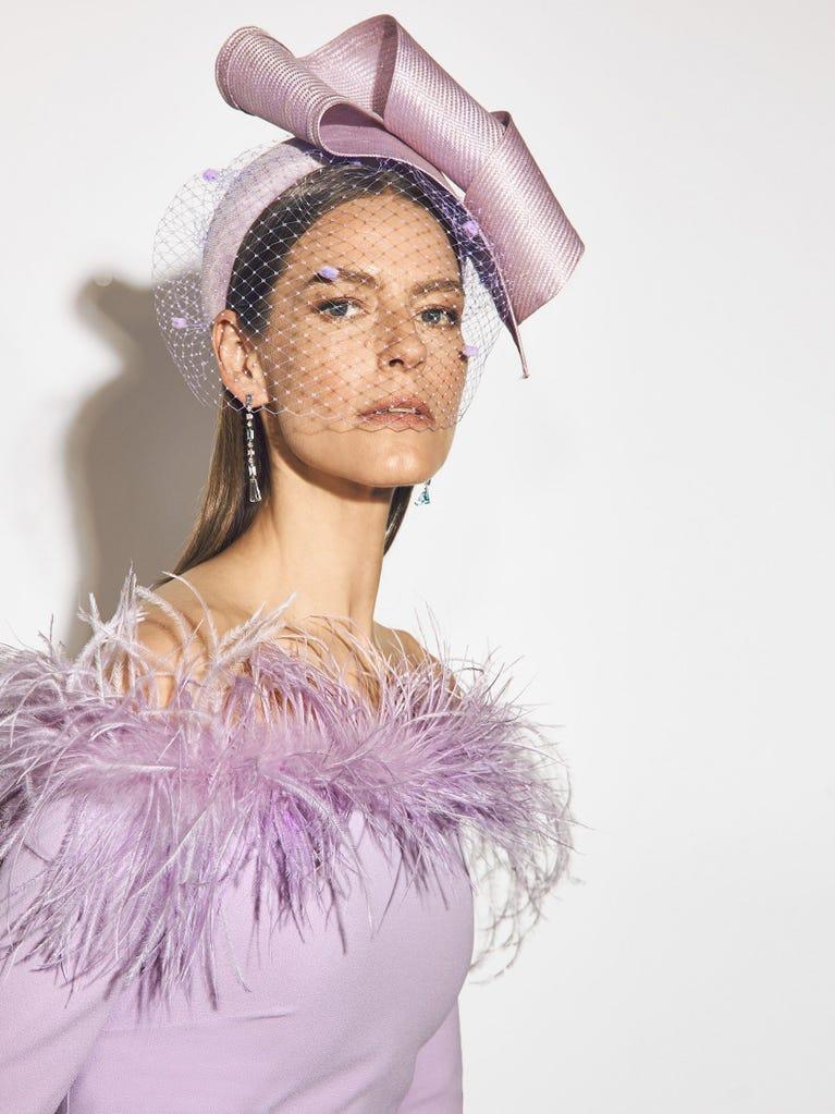 pronovias PERSEA | Vestido de fiesta corte en a con escote envolvente | Pronovias Últimos 2 días
