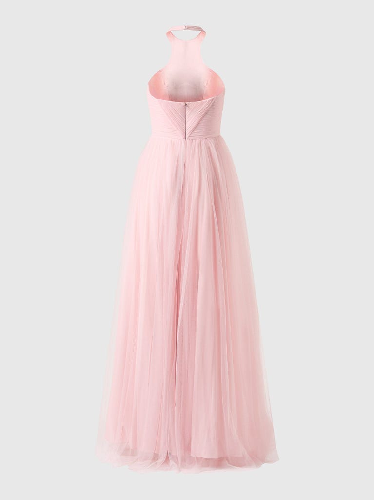 pronovias GUIANA | Vestido de dama de honor princesa con cuello halter | Vera Wang Bridesmaids Libre de impuestos
