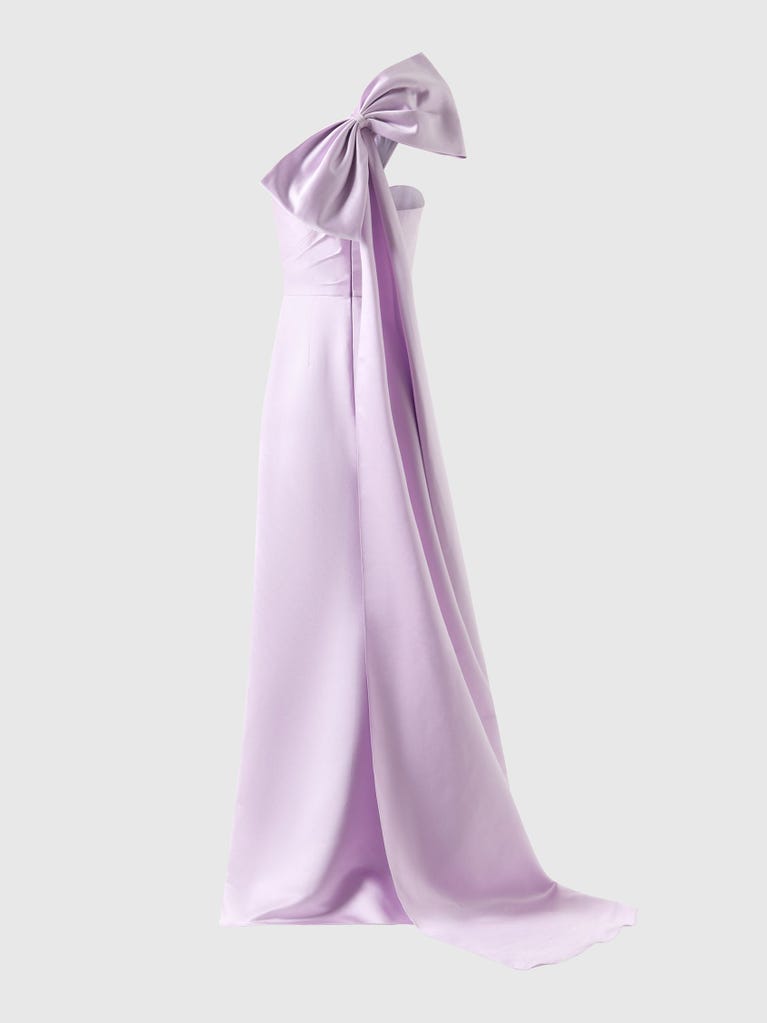pronovias ALJAFERIA | Vestido de fiesta corte en A fluido con escote asimétrico | Marchesa Notte x Pronovias Oferta exclusiva