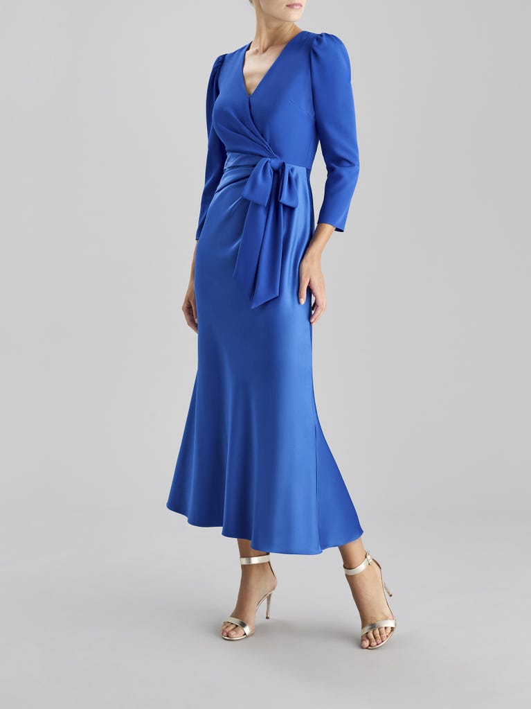 pronovias DRAPE 2301 | Vestido de fiesta corte en a con escote de pico | The Party Edit by Pronovias Rebajas de fin de temporada