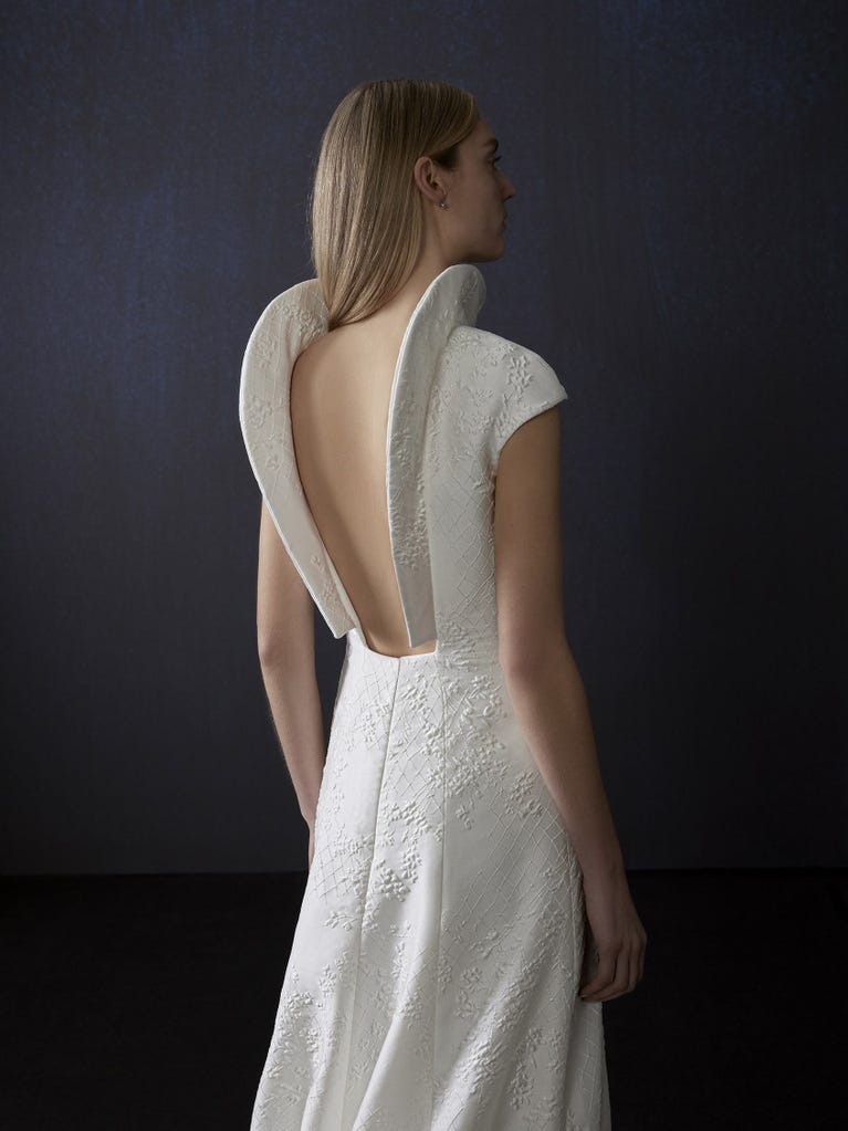 pronovias ENCANT | Vestido de novia corte en A con escote cisne | Atelier Pronovias Precio ultrabajo