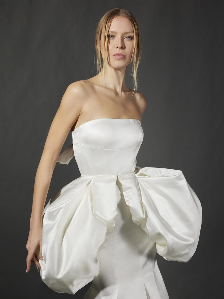 pronovias MYRON | Vestido de novia fit & flare palabra de honor | Vera Wang Bride Rebajas de fábrica