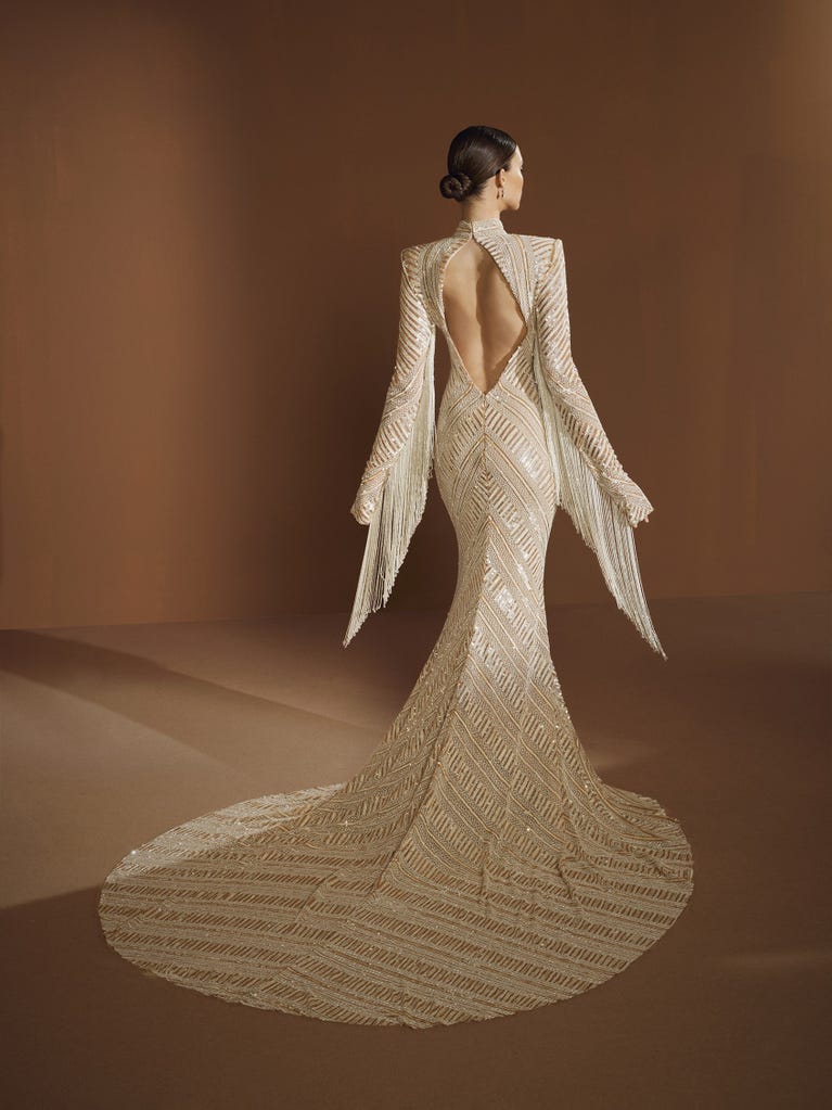 pronovias HARI | Vestido de novia sirena con escote cisne | Pronovias Descuento