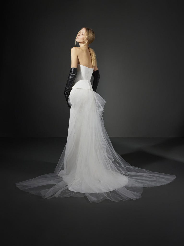 pronovias FANEL | Vestido de novia sirena palabra de honor | Vera Wang Bride Envío gratis