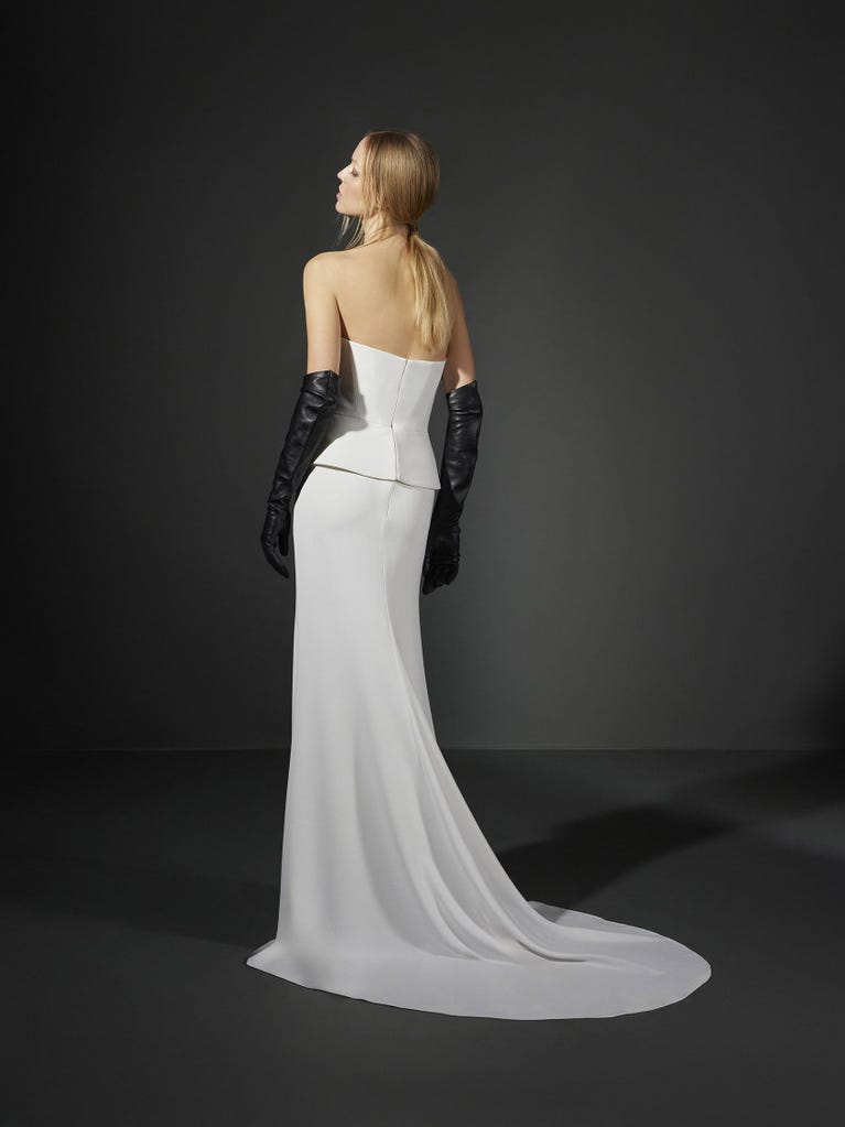 pronovias FANEL | Vestido de novia sirena palabra de honor | Vera Wang Bride Envío gratis