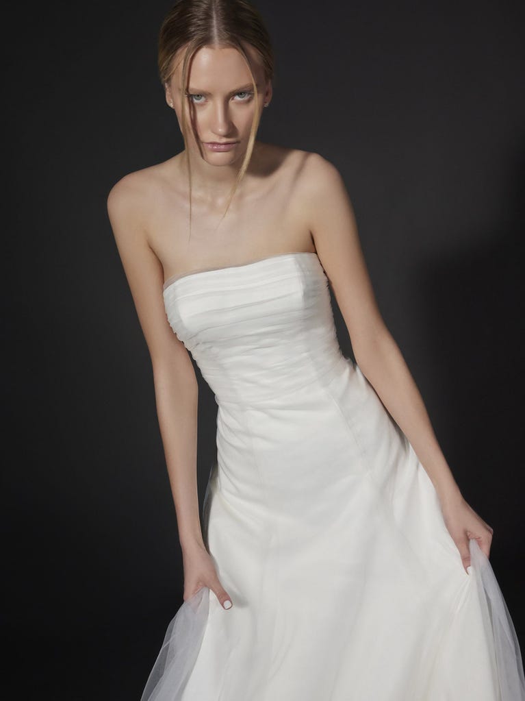pronovias NIELS | Vestido de novia fit & flare palabra de honor | Vera Wang Bride Últimos 3 días