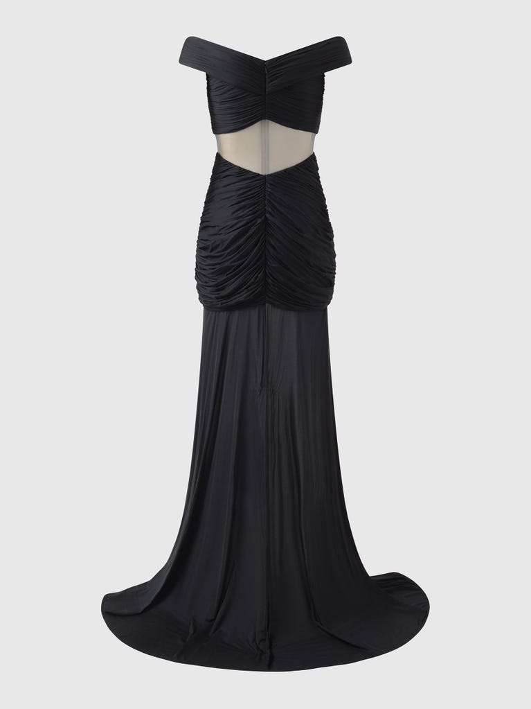 pronovias CAENN | Vestido de dama de honor fit & flare con escote envolvente | Vera Wang Bridesmaids Grandes ahorros