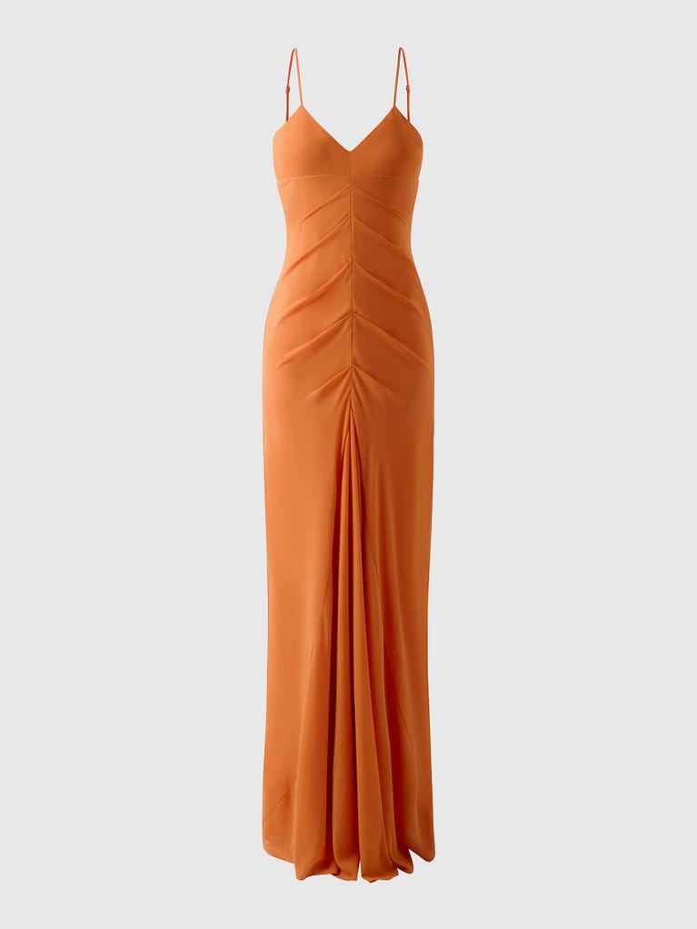 pronovias LYONE | Vestido de dama de honor recto con escote de pico | Vera Wang Bridesmaids Ofertas