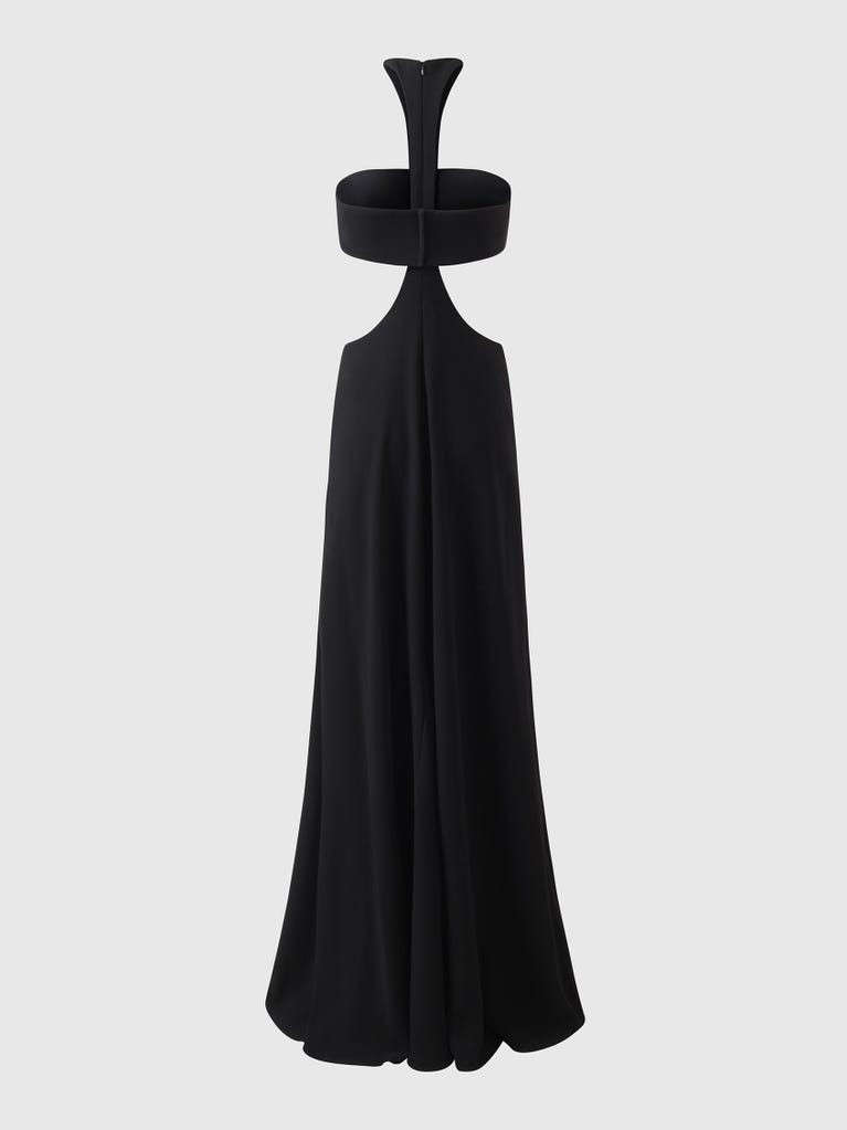 pronovias LEMANS | Vestido de dama de honor fit & flare con cuello halter | Vera Wang Bridesmaids Los más vendidos