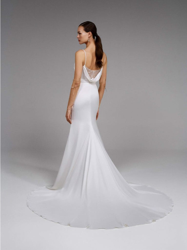 pronovias ASH | Vestido de novia sirena drapeado | Pronovias Mejor oferta
