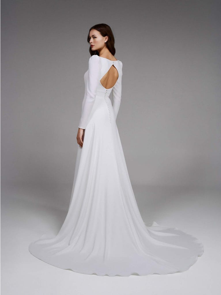 pronovias ASPEN | Vestido de novia corte en a con escote cuadrado | Pronovias Oferta especial