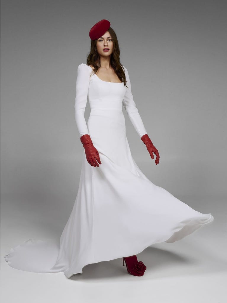 pronovias ASPEN | Vestido de novia corte en a con escote cuadrado | Pronovias Oferta especial