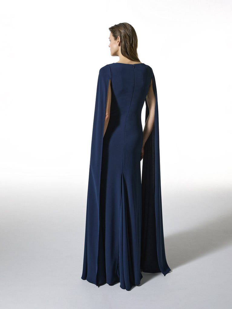 pronovias Essential 2433 | Vestido de fiesta recto con escote de pico | Pronovias Ofertas especiales