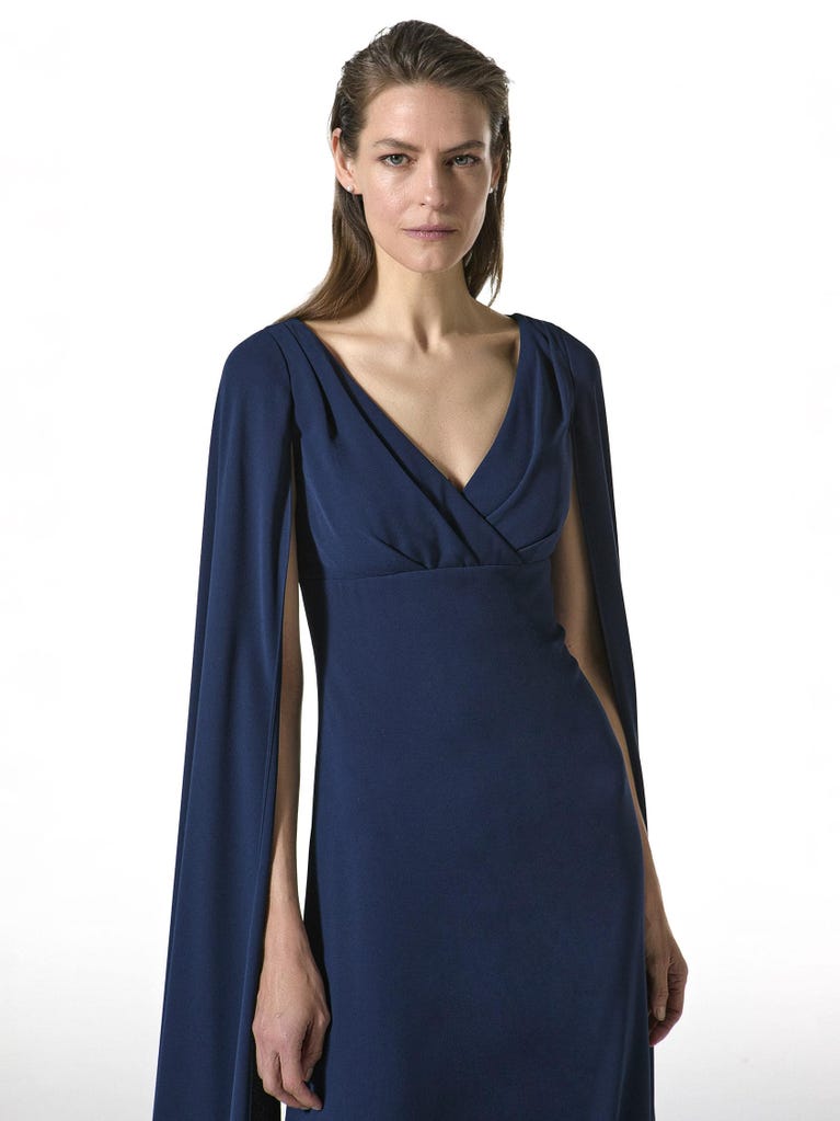 pronovias Essential 2433 | Vestido de fiesta recto con escote de pico | Pronovias Ofertas especiales
