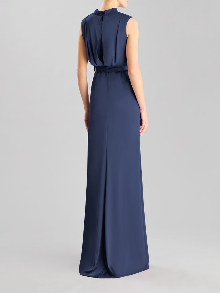 pronovias DRAPE 2406 | Vestido de fiesta recto con escote cisne | Pronovias Los más vendidos