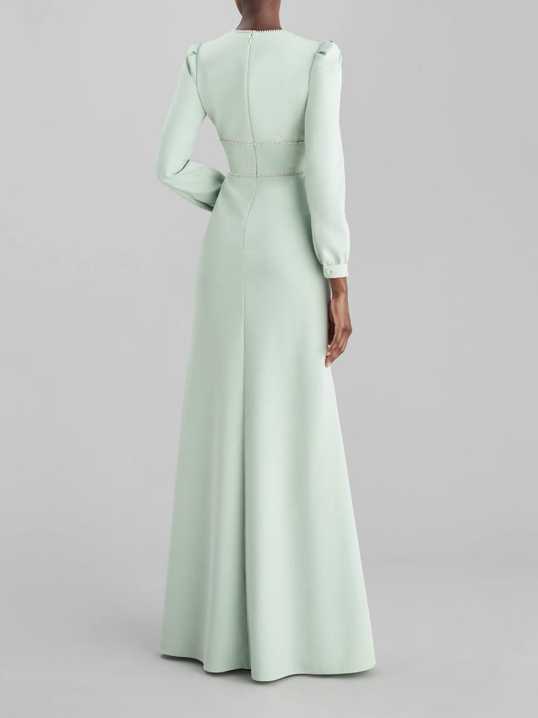 pronovias SPARKLE 2332 | Vestido de fiesta corte en a con escote de pico | The Party Edit by Pronovias Solo hoy