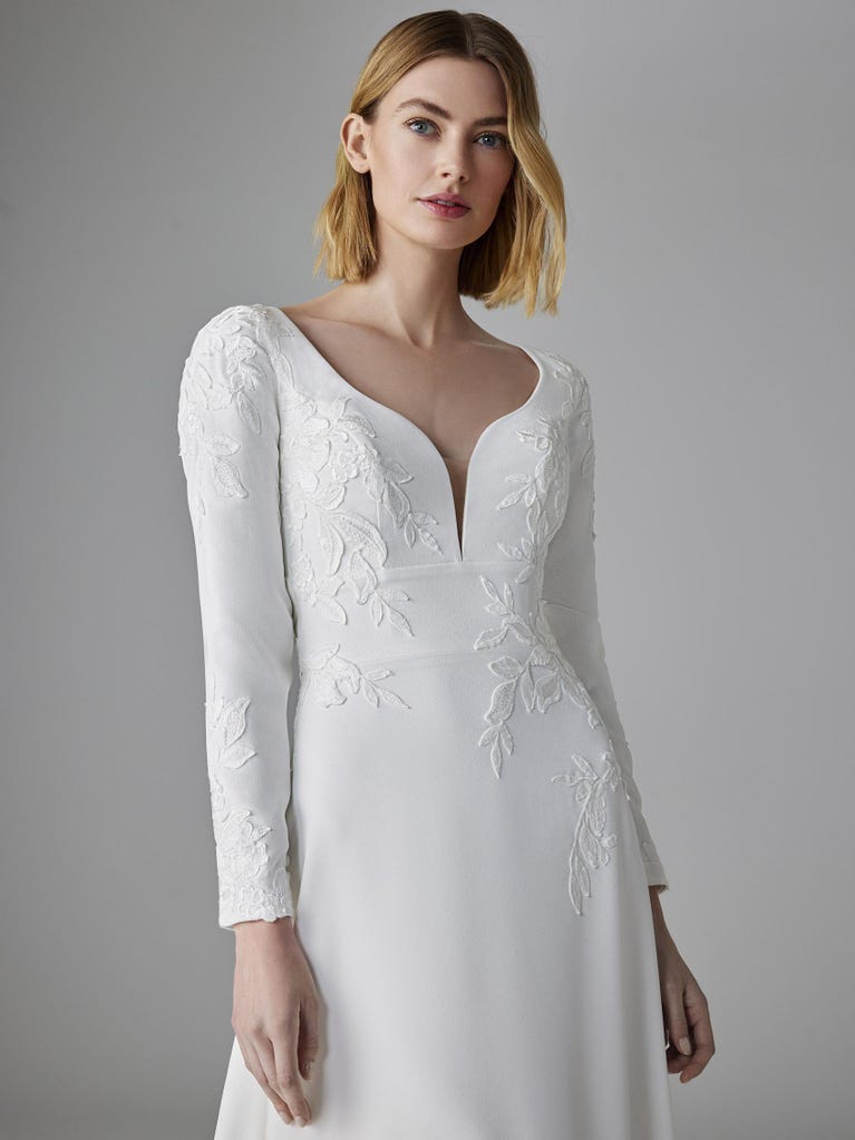pronovias MELUSINE | Vestido de novia corte en A con escote corazón | Pronovias Grandes ahorros