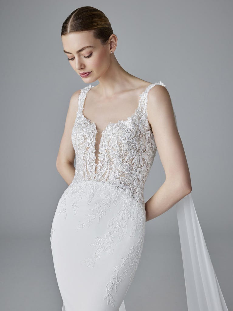 pronovias ALIX | Vestido de novia sirena con escote corazón | Pronovias Mejor oferta